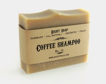 Coffee Shampoo Solid Soap Bar | Natural Shampoo Soap | Coffee Lovers Gift For Men | Stocking stuffer