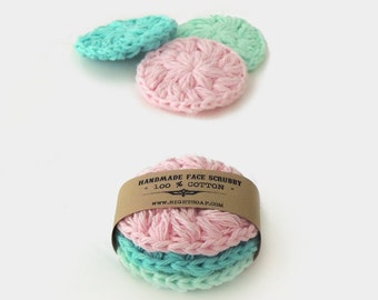 Face Scrubbies | Cotton rounds | Crochet Face Scrubby | Makeup Removers | Stocking Stuffers