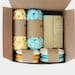 Coworker Gift BOX | Gifts for Friends or Boss | Women Christmas gift Her | Natural Soaps Cotton Washcloths and Face Scrubbies | Mothers day 