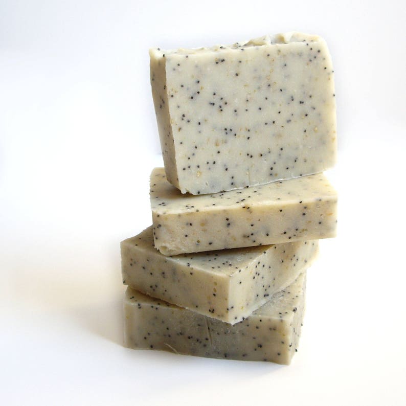 Oatmeal and Poppy Scrub Soap Bar, Exfoliating Soap for Sensitive skin, Natural, Unscented, Vegan,  Cold Process Soap,
Body scrub, 
Oat and Poppy scrub soap is facial and body bar soap for dry and sensitive skin. exfoliating, reduce cellulite,