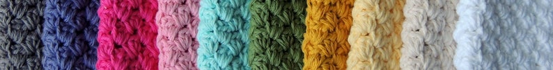 Handmade Washcloth Hostess gift, Stocking stuffer for her, Crochet Wash cloth 100% Cotton image 8