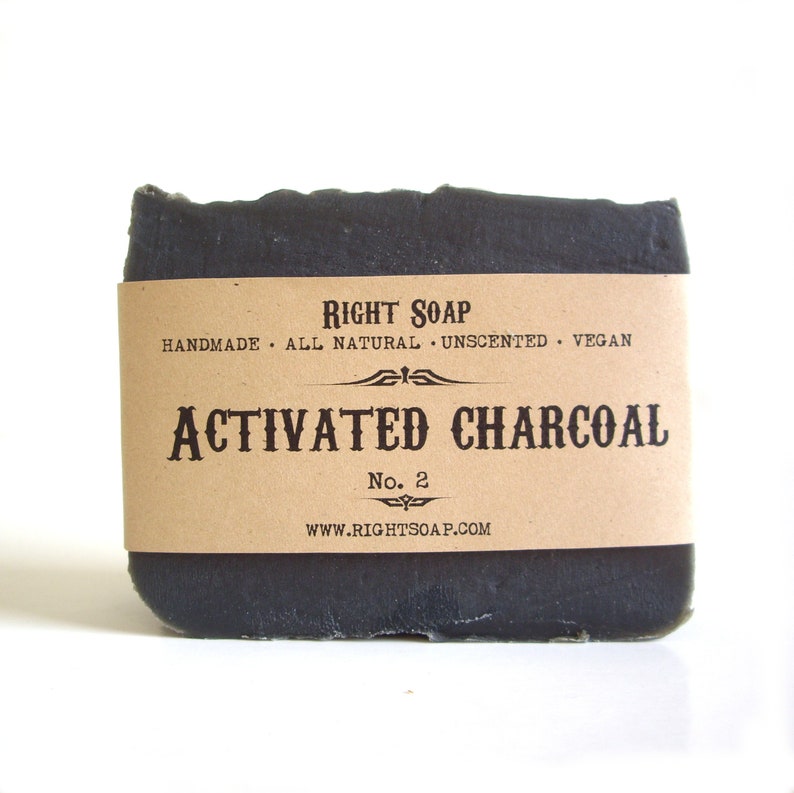 Activated Charcoal Soap Bar Soap for Acne Face and Body Etsy