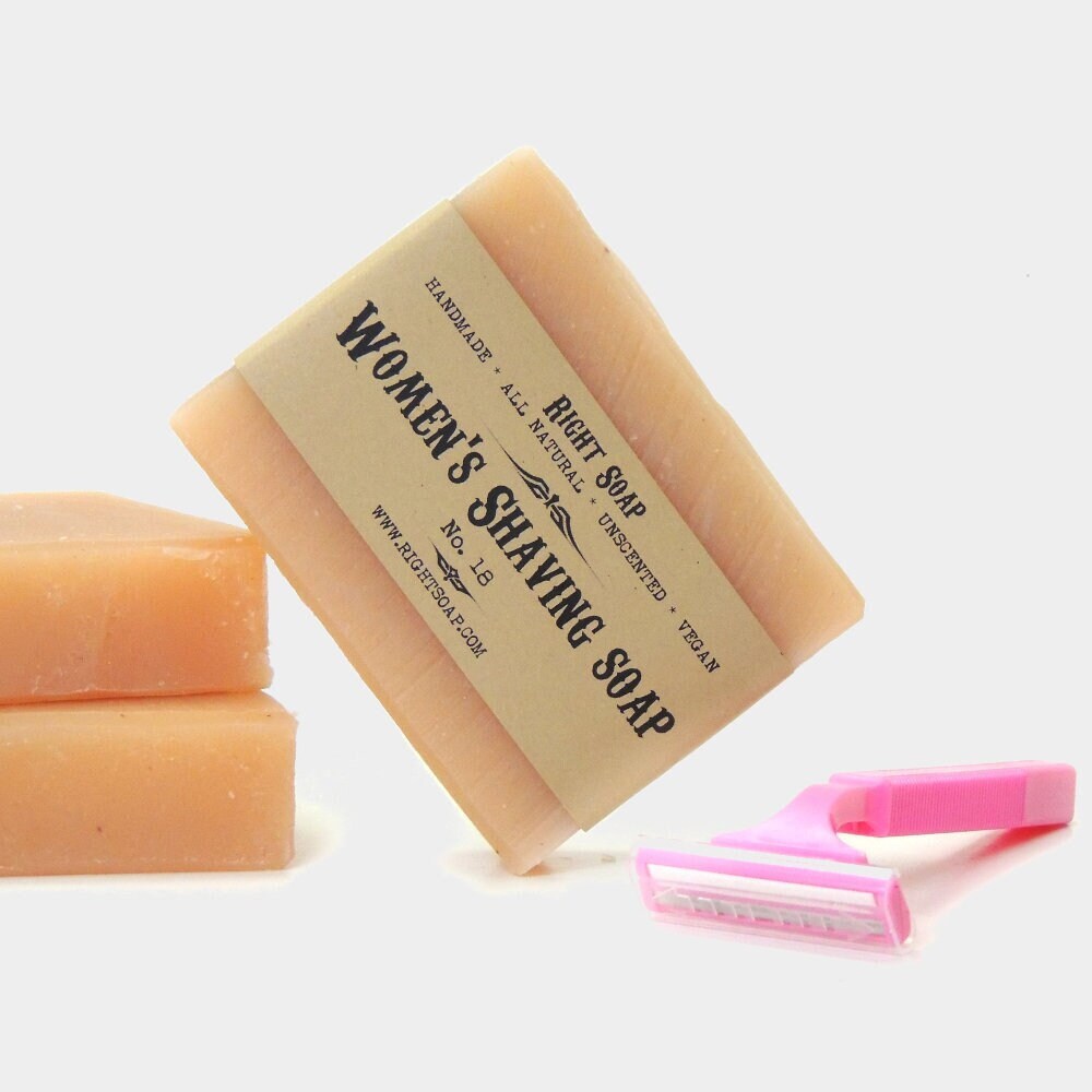 Shaving Kit Gift Box 2 Bars Cold Process Soap Shaving Soap 