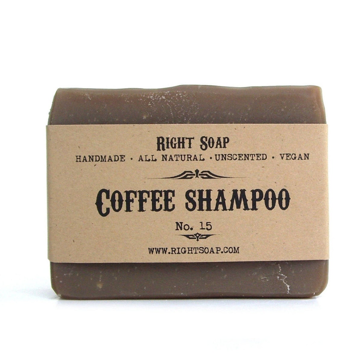 Coffee Shampoo Soap Bar - Natural Shampoo for Men - Right Soap