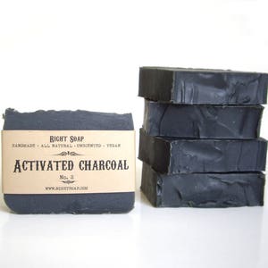 Activated charcoal Soap for Women men, Charcoal Soap, Reduce Acne, Detox soap bar, Moisturizing, Soap Natural, Unscented, Vegan, Handmade cold process, Body care
Black Soap For all skin types, Best charcoal soap by Right Soap