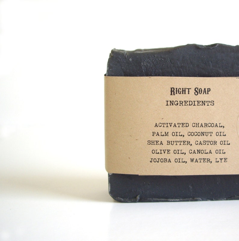 Activated Charcoal Soap Bar Soap for Acne, Face and Body All Natural, Unscented, Vegan Detox Bar Soap image 10