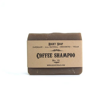 Coffee Shampoo Solid Soap Bar, Natural Shampoo Soap, Coffee Lovers Gift For Men, Stocking stuffer for men, Vegan Unscented Soap, Coffee Shampoo Soap,  solid shampoo for men, natural shampoo, best natural shampoo