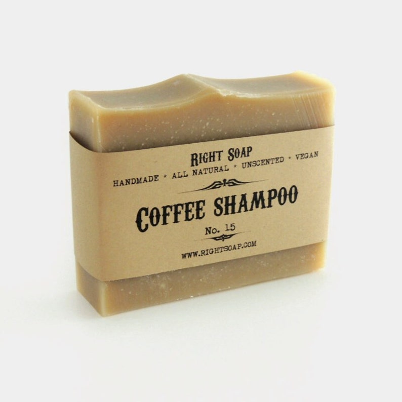 Coffee Shampoo Solid Soap Bar, Natural Shampoo Soap, Coffee Lovers Gift For Men, Stocking stuffer for men, Vegan Unscented Soap, Coffee Shampoo Soap,  solid shampoo for men, natural shampoo, best natural shampoo