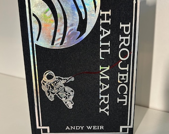 Project Hail Mary Custom Rebound Book | Andy Weir Hardcover | Sci-Fi Bookish Gift