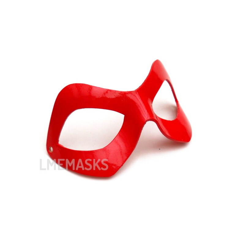 Harley Quinn Red Leather Mask Cosplay Batman Joker Masquerade | Etsy