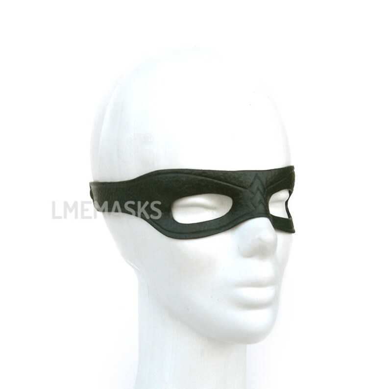 Arrow Leather Mask Green Cosplay Serie Tv Show Half Mask Super Hero Halloween Masquerade Carnival Party Superheroe Men Comic Oliver Queen