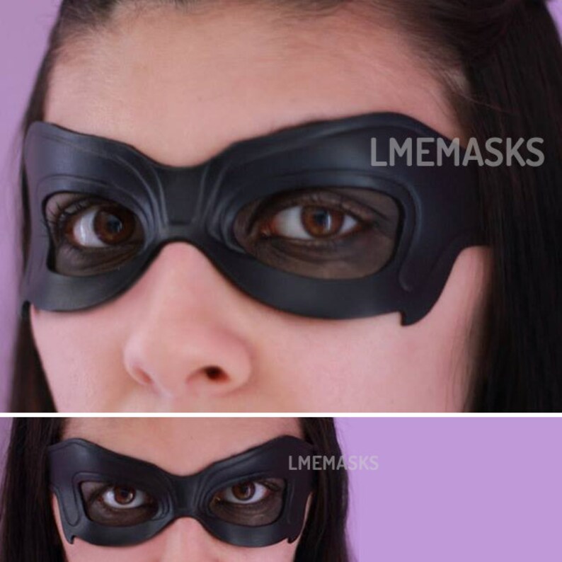 Huntress Leather Mask Arrow Series Tv Show Black Cosplay Masquerade Carnival Halloween Artemis Mardi Gras Helena Bertinelli Costume