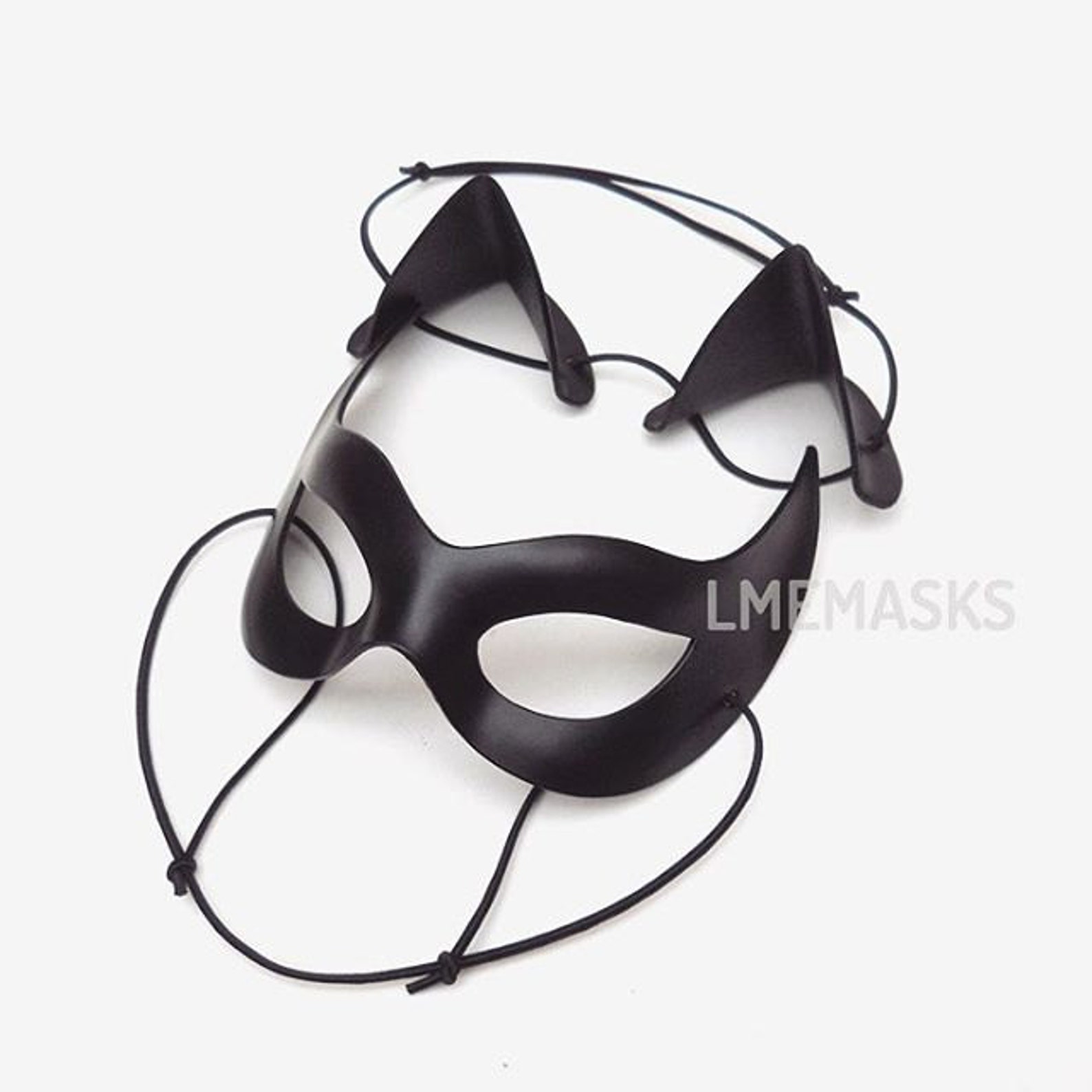 Catwoman Kit Mask Cat Ears Julie Newmar Cosplay 1960 Black Etsy