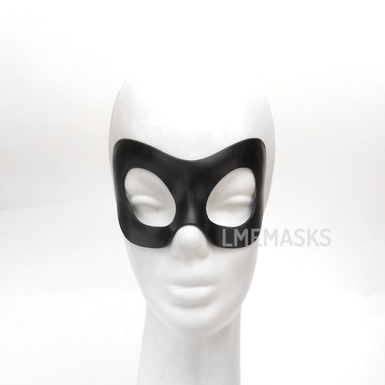 Harley Quinn Black Leather Mask Freakazoid Cosplay Arkham | Etsy