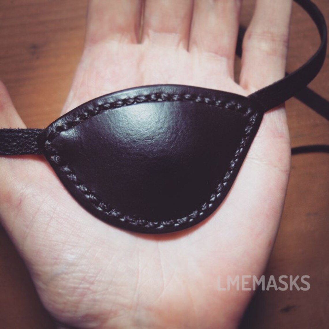Black Leather Eye Patch Eyepatch Slade Wilson Deathstroke Etsy
