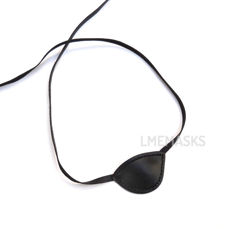 Black Leather Eye Patch Eyepatch Slade Wilson Deathstroke Arrow Pirate Cosplay Gothic Halloween Carnival Franky Cook Angelina Jolie Party