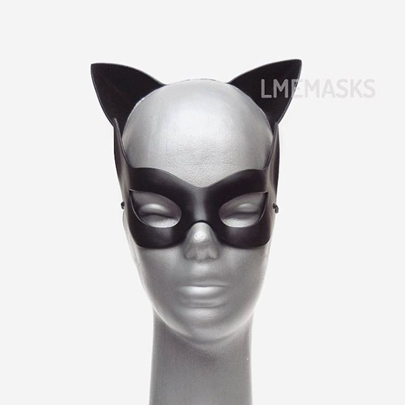 Catwoman Kit: Mask Cat Ears Julie Newmar Cosplay 1960 Black | Etsy