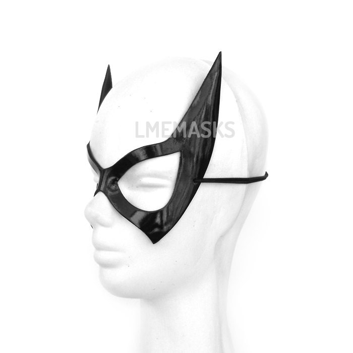Leather Mask Black Canary Catwoman Black Cat Batgirl Huntress | Etsy