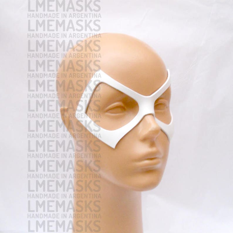 Moonstone Leather Mask Black Cat Ms. Marvel White Karla Sofen Etsy