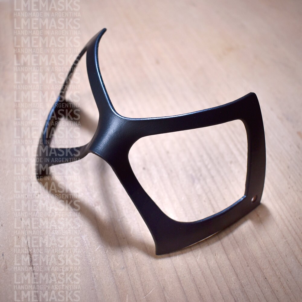 Moonstone Leather Mask Black Cat Ms. Marvel White Karla Sofen Etsy