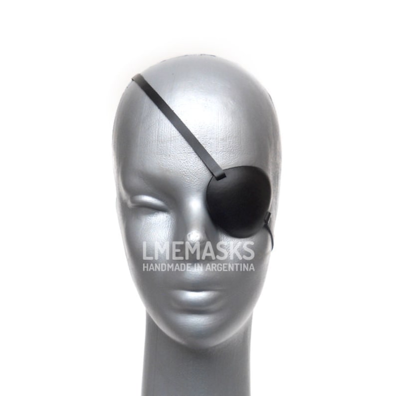 Black Leather Eye Patch Eyepatch Nick Fury Coronel Avengers Etsy