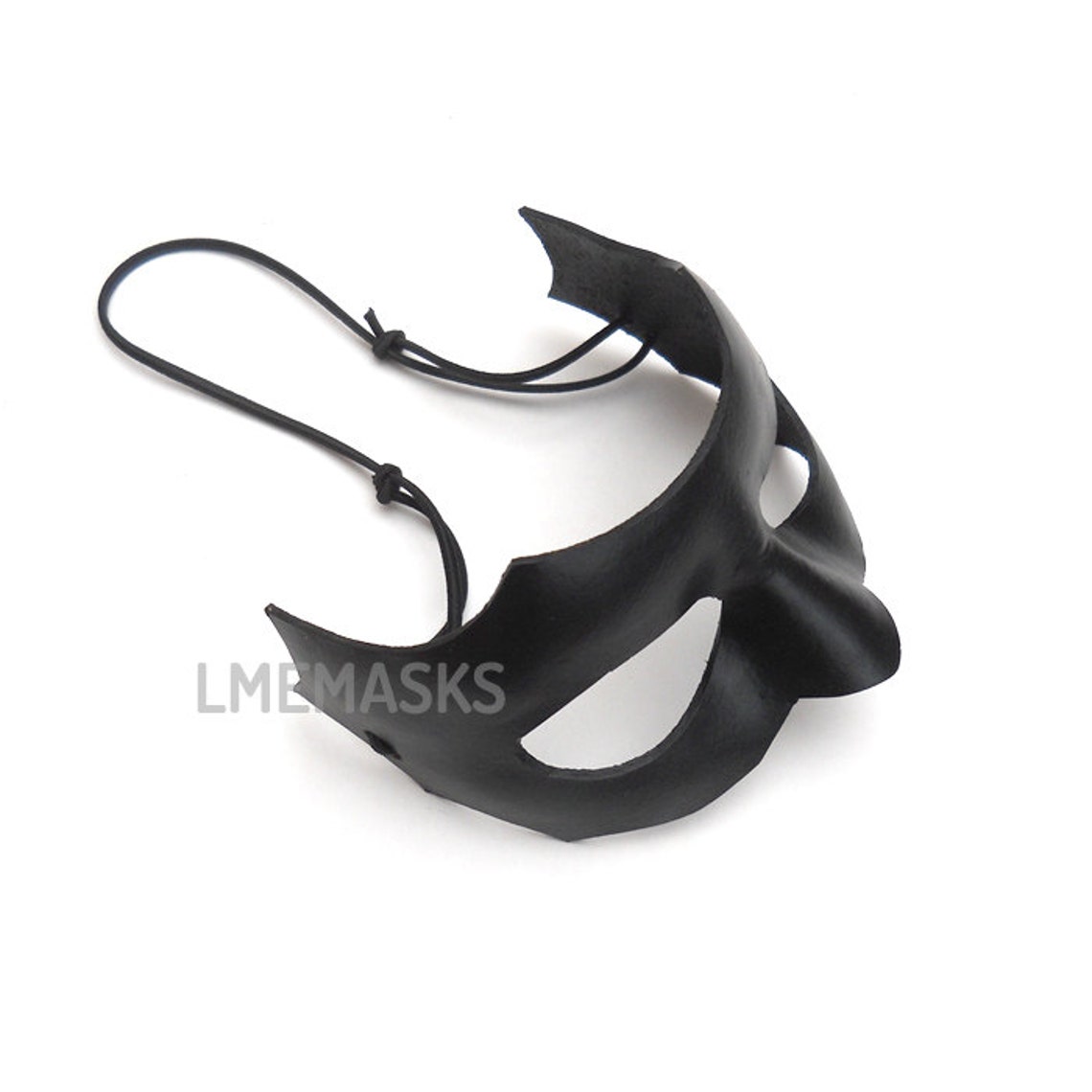 Male Black Leather Mask Men Man Masculine Masquerade Halloween Etsy