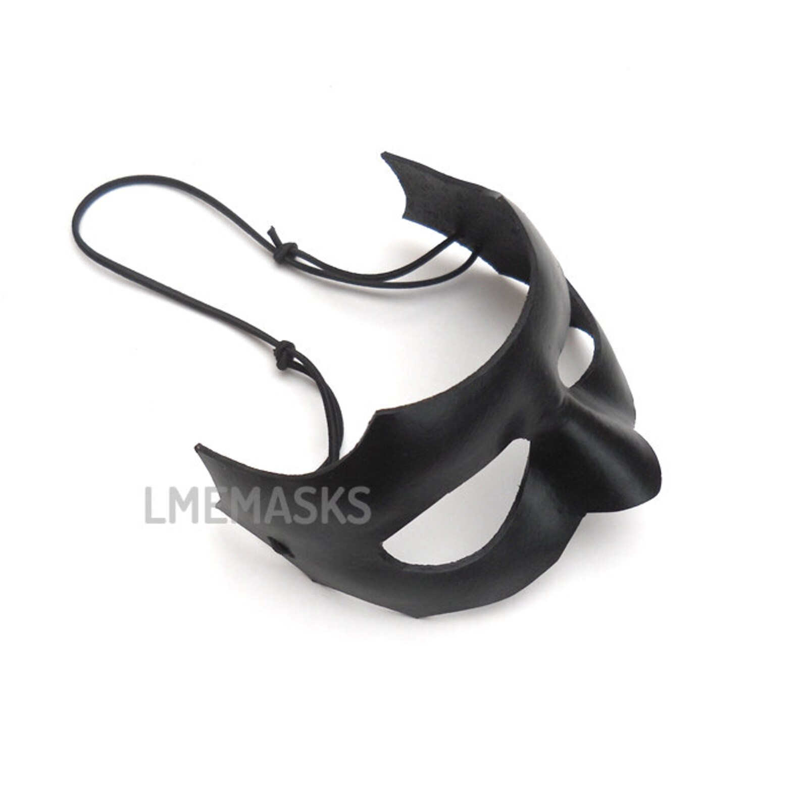 Male Black Leather Mask Men Man Masculine Masquerade Halloween Etsy
