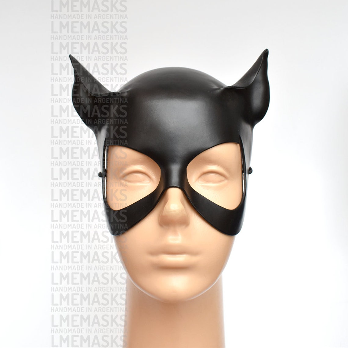 Catwoman Leather Mask Black Jim Balent Purple Cat Ears Woman | Etsy