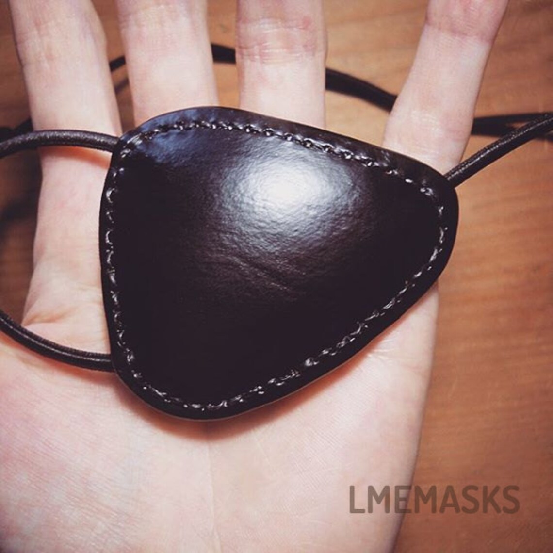 Black Leather Eye Patch Metal Gear Eyepatch Solid Snake Big Etsy