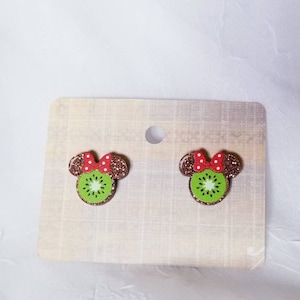 Minnie Kiwi Stud Earrings