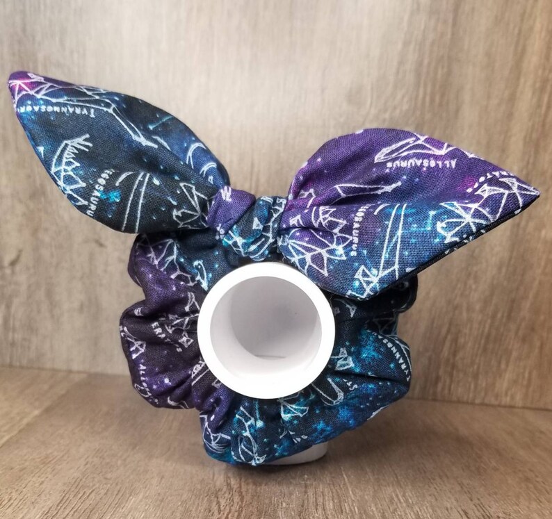 Celestial Dino Bunny Eared Scrunchie