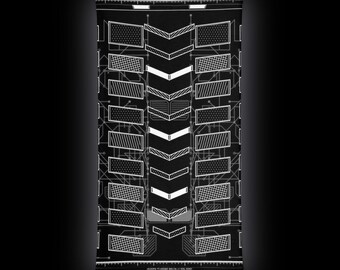 Vector Spine Rave Neck Gaiter, Festival Face Cover, EDM Clothing, Techwear, Psytrance, Cyberpunk