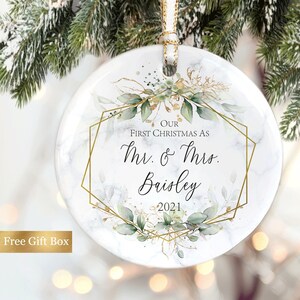 First christmas marriage ornament 2016 top