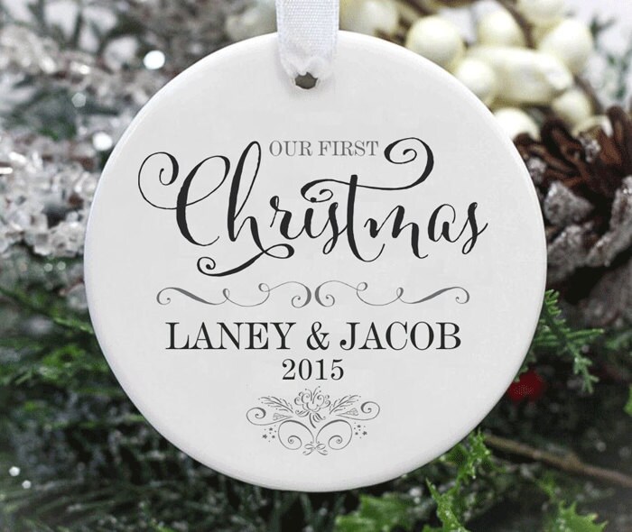 Our First Christmas Together Personalized Ornament, Couples Christmas…