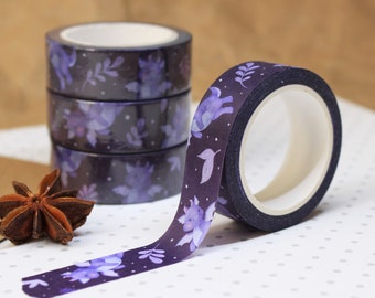 Dragon Washi Tape | Art Journal | Bullet Journal | Floral Washi Tape | Dragon Art Print | Dragon Print | Floral Stationery | Dragon Gift