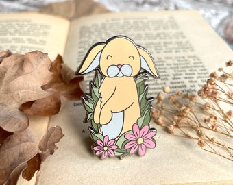 Rabbit Enamel Pin | Rabbit Pin | Cute Rabbit | Rabbit Gift | Cottagecore Enamel Pin | Cottagecore Gift | Rabbit Lover | Rabbit Art |