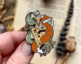 Fox Enamel Pin | Fox Pin | Cute Fox | Fox Gifts | Witchy Enamel Pin | Fox Lover | Witchy Pin | Woodland Pin | Spooky Pin | Woodland Gifts