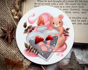 Mouse Coaster | Mouse Gift | Home Accessories | Mouse House | Whimsical Home | Mice Lover | House Warming | Woodland Coaster | Mice Gifts