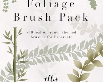 Foliage Brush Pack For Procreate | Digital Drawing Brushes | Procreate Brushes | Brush Download | Foliage Design | Nature Brushes | Branches