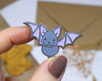 Bat Enamel Pin | Halloween Pin | Spooky Pins | Spooky Gifts | Spooky Badge | Cute Spooky | Halloween Party | Pastel Goth | Goth Pin