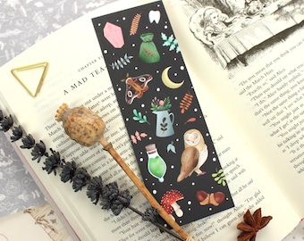 Witchy Bookmark | Bookish Gift | Witchy Gift | Witchy Book | Spooky Bookmark | Halloween Bookmark | Goth Bookmark | Book Lover