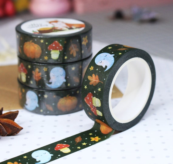 Ghost Washi Tape | Art Journal | Bullet Journal | Spooky Washi Tape | Ghost Stationery | Witchy Stationery | Witchy Gift | Halloween Washi