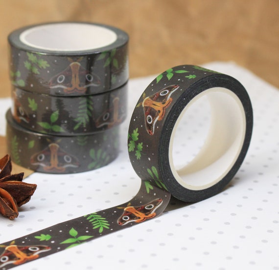 Moth Washi Tape | Art Journal | Bullet Journal | Insect Washi Tape | Moth Stationery | Witchy Stationery | Witchy Gift | Moth Lover