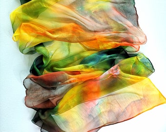 Hand-Painted Silk, Elevate Your Style with Luxurious Hand Painted Silk Shawls, A Timeless Accessory for Every Occasion"