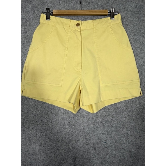 Woolrich, Vintage Woolrich Summer Espa-Stretch Yellow High Waisted Sports Shorts 27 Waist