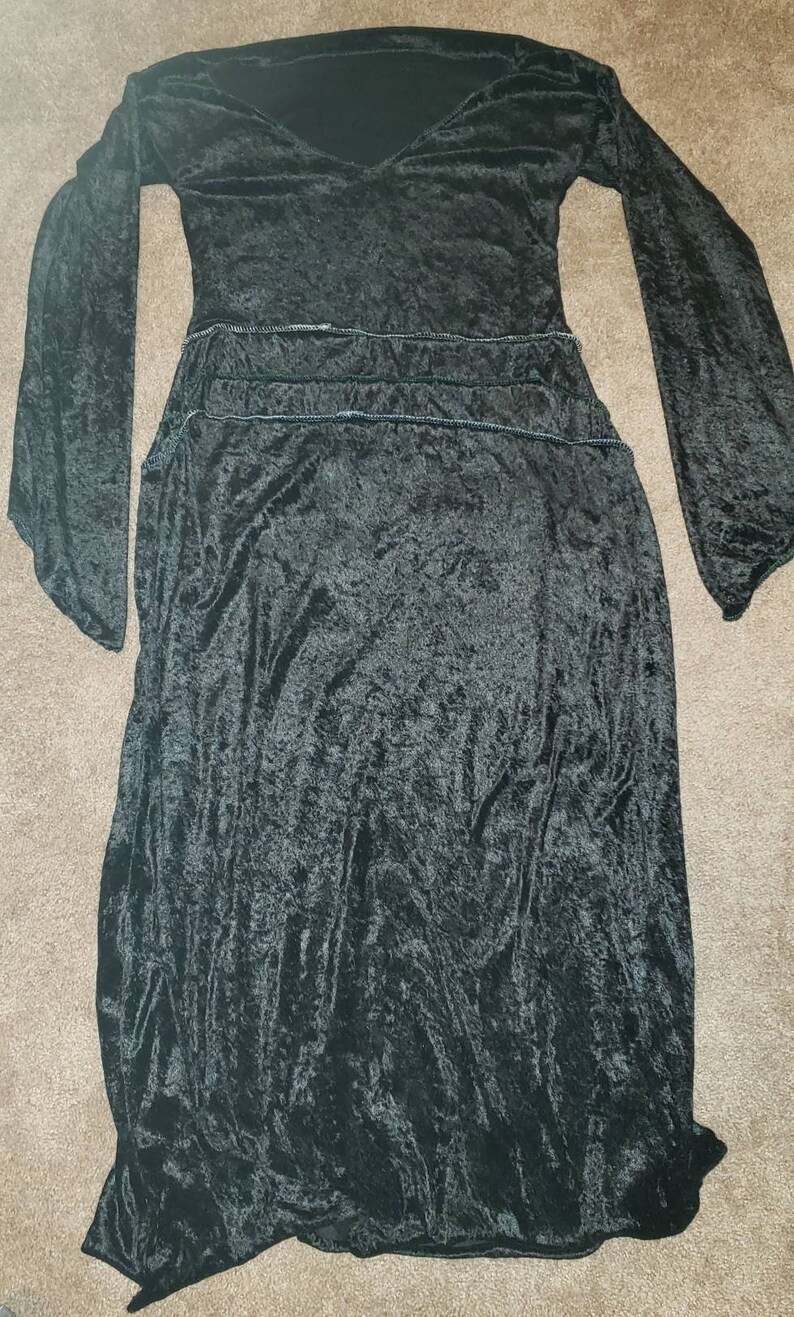 Long Black Velvet Dress