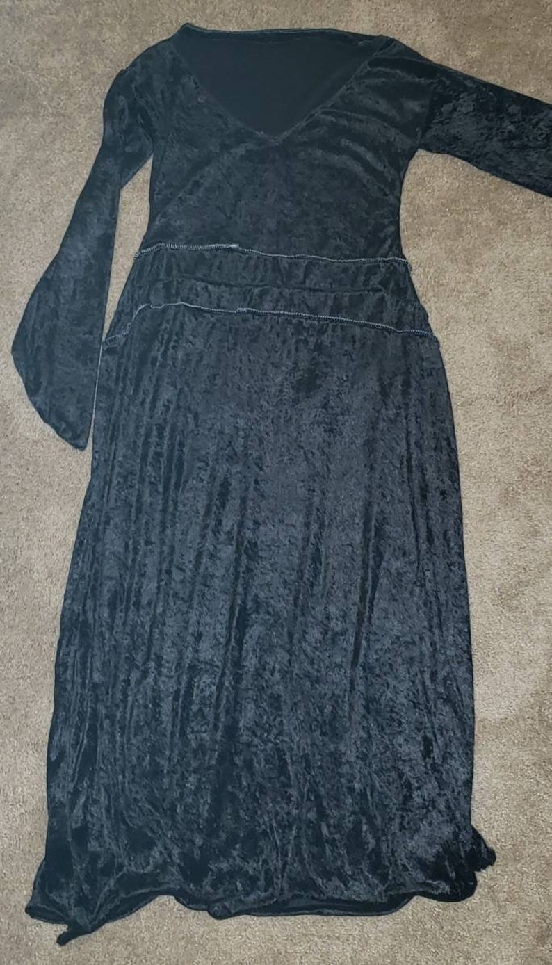 Long Black Velvet Dress