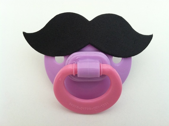 MUSTACHE PACIFIER (lavender Pink) (stache Paci)