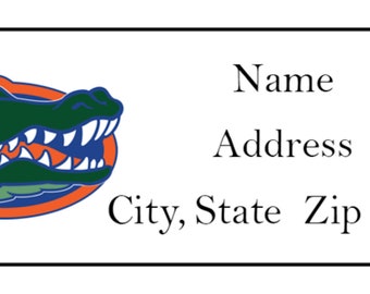 90 Personalized Custom Florida Gator Football Return Address Labels Stickers Envelope Seals  (Any Team Available)