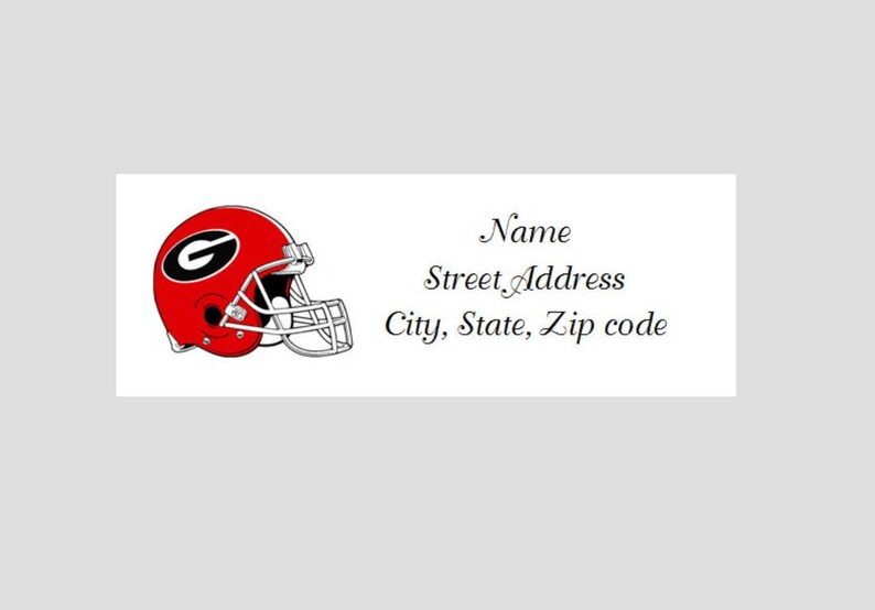 90 Personalized Custom Bulldogs Football Address Etsy